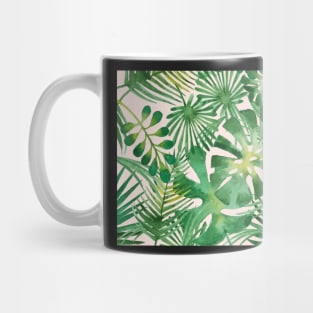 Green Hawaiian Leaves Mug